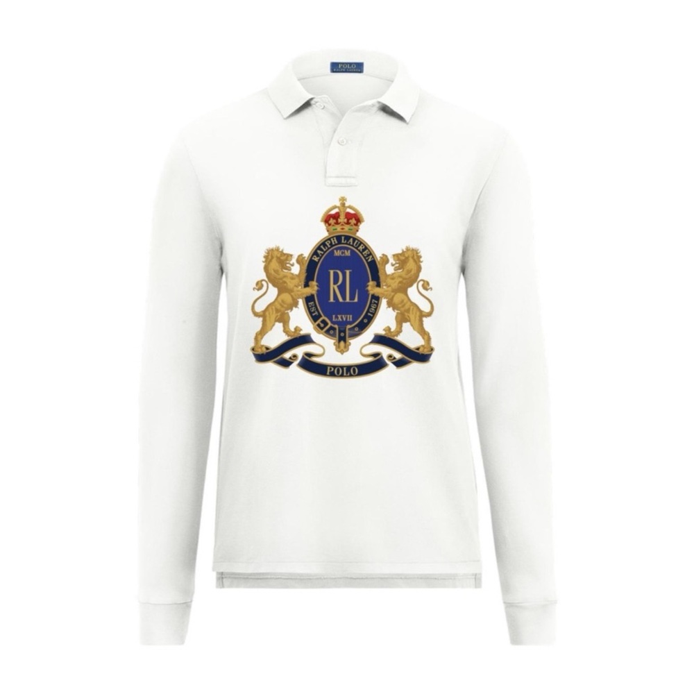 RALPH LAUREN • White Polo Logo Shirt